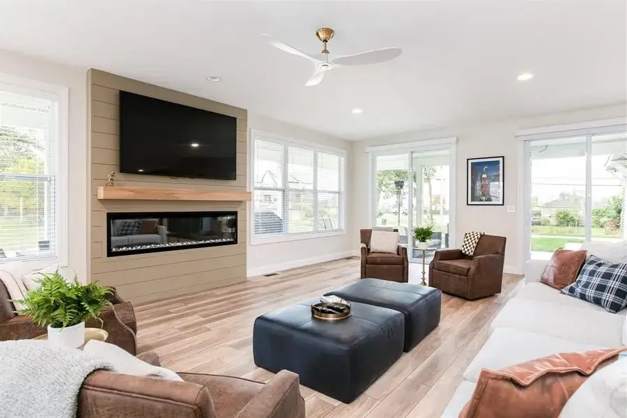The living room of a South Bend home Irish Management takes care of
